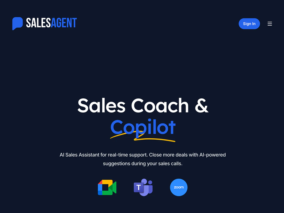 SalesAgent Chat